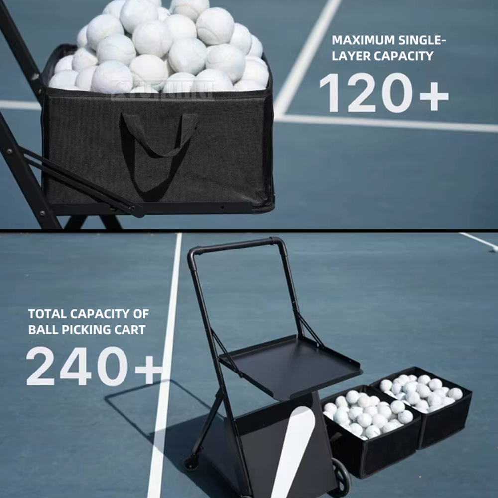 휴대용 테니스 공 수거기 접이식 볼 카트 테니스 훈련용 - Sports Equipment Cart 리뷰 및 가격