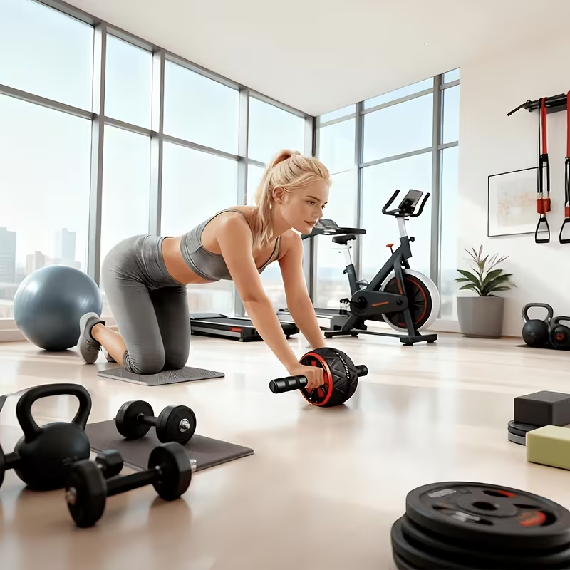 복근 롤러 휠 및 무릎 매트, 복부 및 코어 근력 강화 - Sports Equipment Nearby 리뷰 및 가격