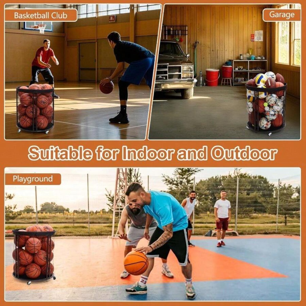 헤비 듀티 볼 보관함 카트 (축구, 농구, 배구, 풋볼 - Sports Equipment Cart 리뷰 및 가격