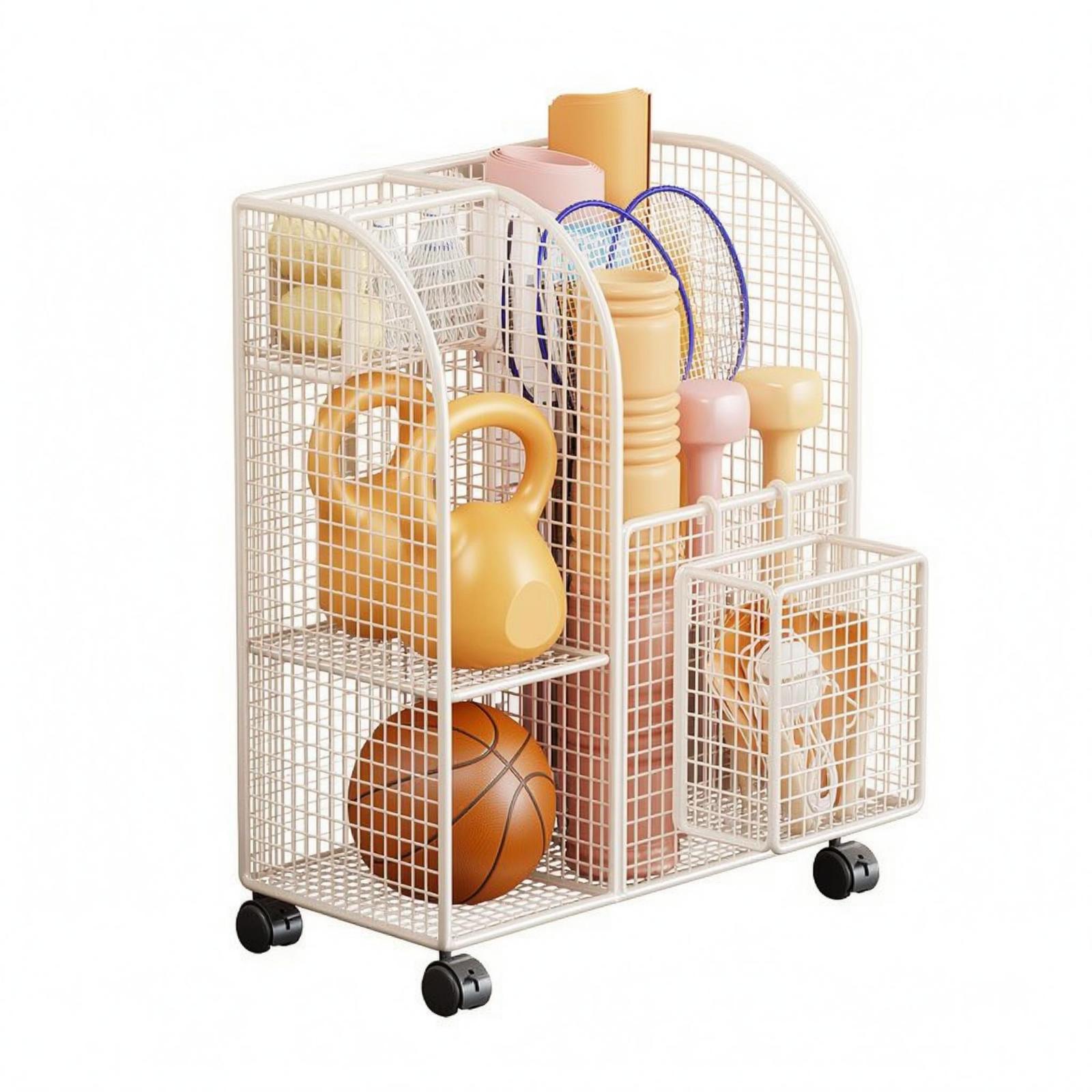 다용도 금속 와이어 수납 카트 (스포츠 용품 및 요가  - Sports Equipment Cart 리뷰 및 가격