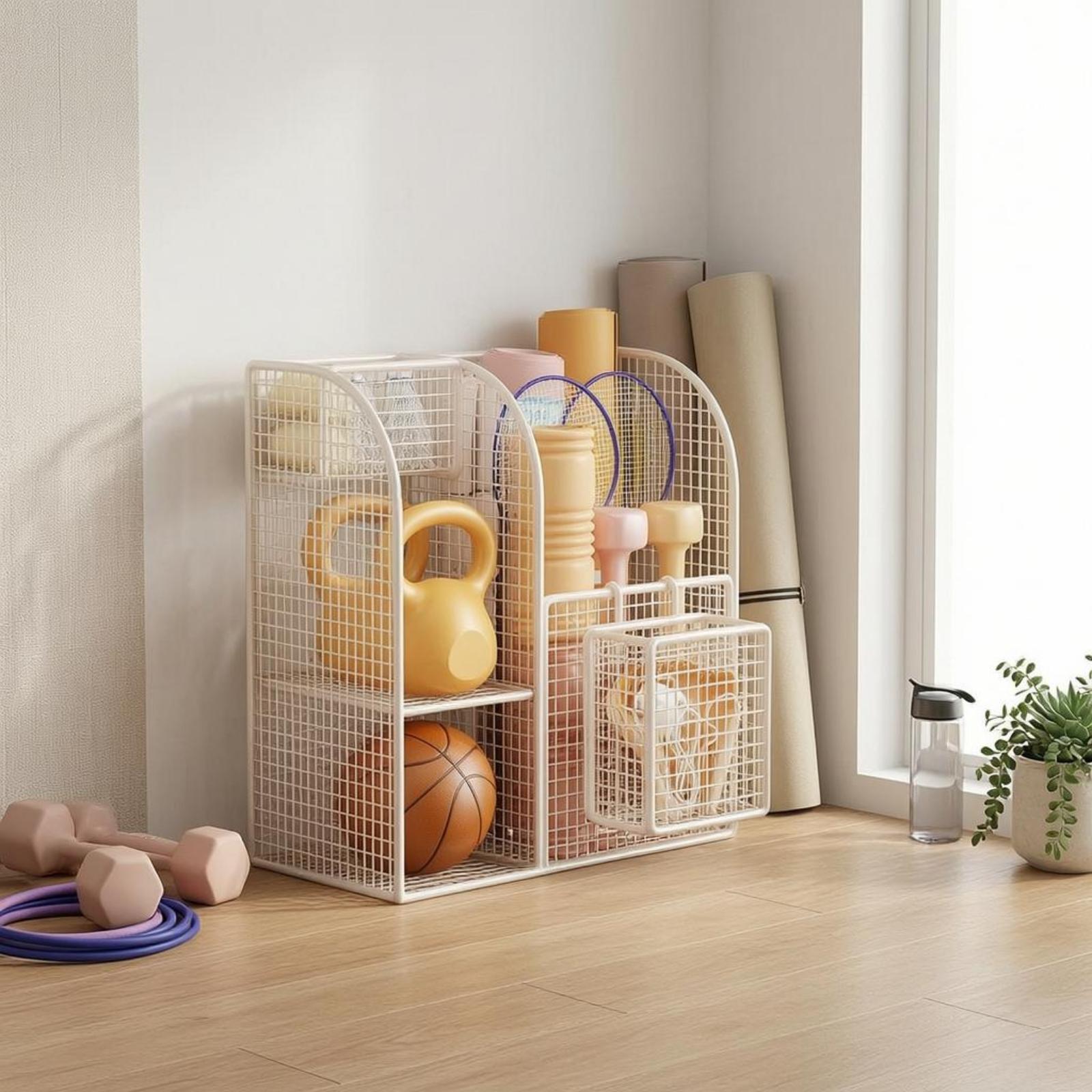 다용도 금속 와이어 수납 카트 (스포츠 용품 및 요가  - Sports Equipment Cart 리뷰 및 가격