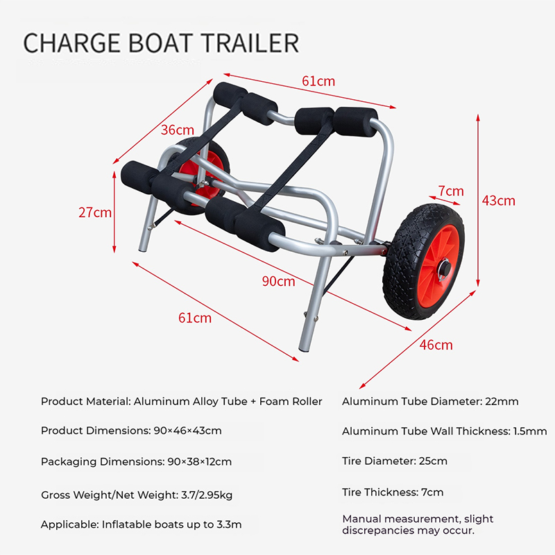 휴대용 접이식 카약 트롤리, 탈부착식 바퀴가 있는 만능 - Sports Equipment Cart 리뷰 및 가격