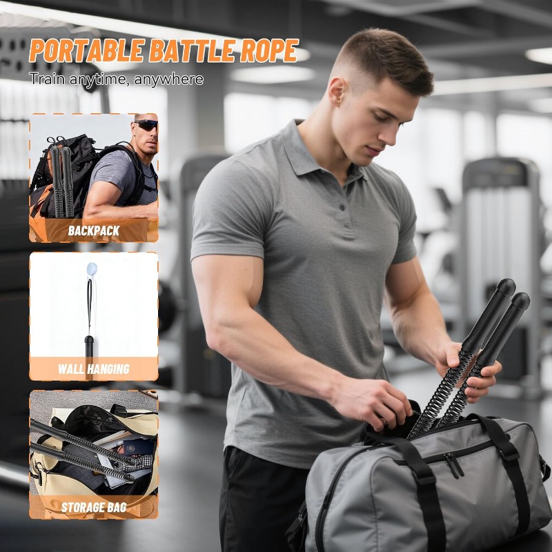 무선 스윙 컴뱃 로프, 2개 세트 – 팔 근력 및 근육 - Sports Equipment Nearby 리뷰 및 가격