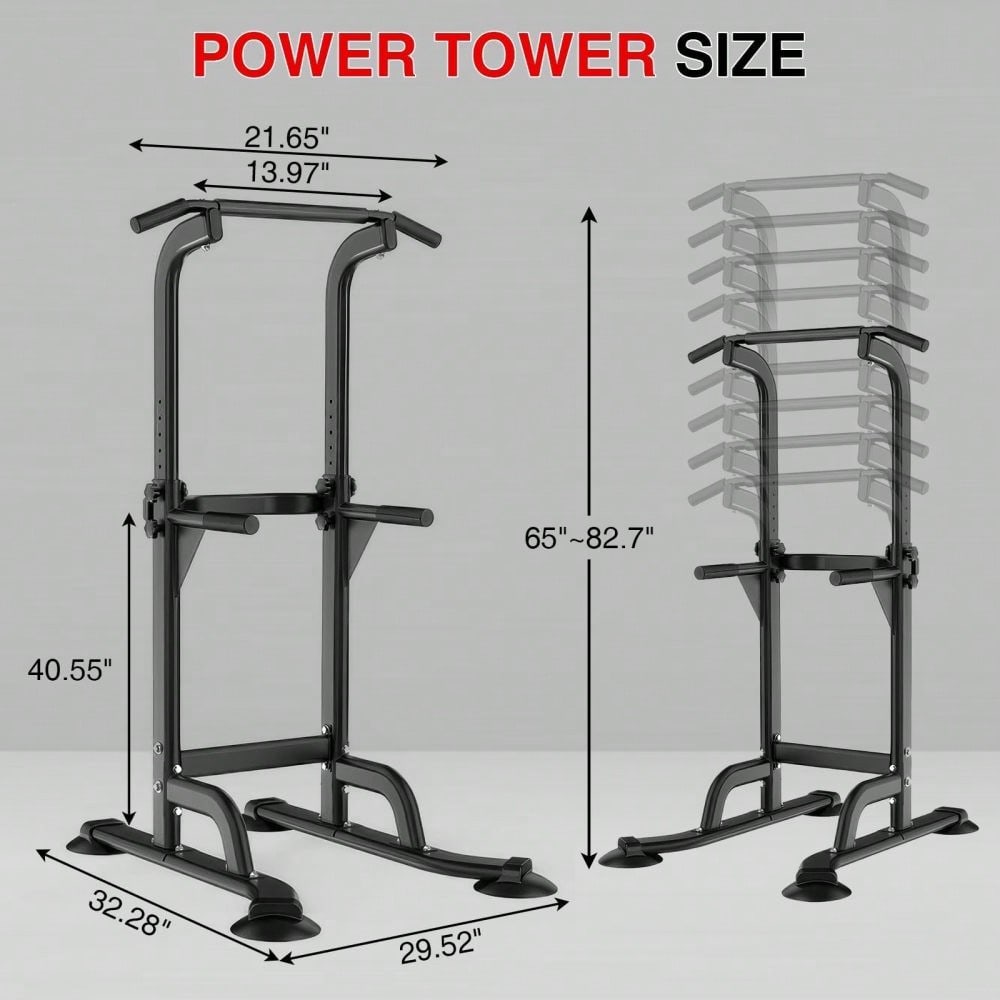 가더스 파워 타워 딥 스테이션, 조절 가능한 풀업 바  - Sports Equipment Nearby 리뷰 및 가격