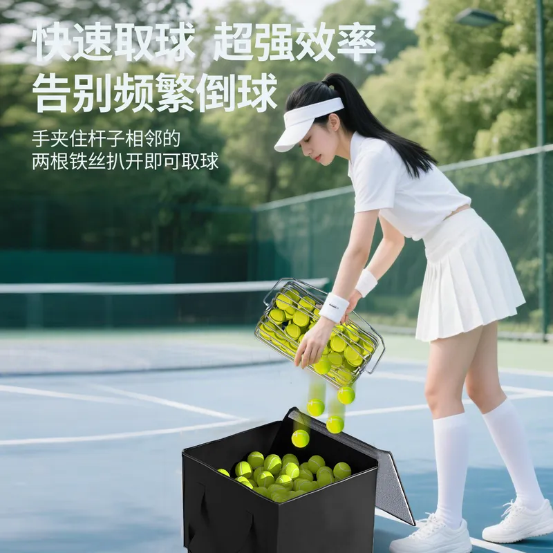 테니스 공 수거기, 고강도 스테인리스 스틸 골격 디자인 - Sports Equipment Cart 리뷰 및 가격
